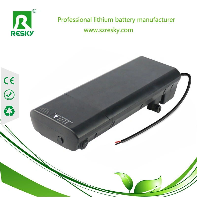 36V 12.8ah Rear Rack Ebike Samsung LG Li Ion Battery