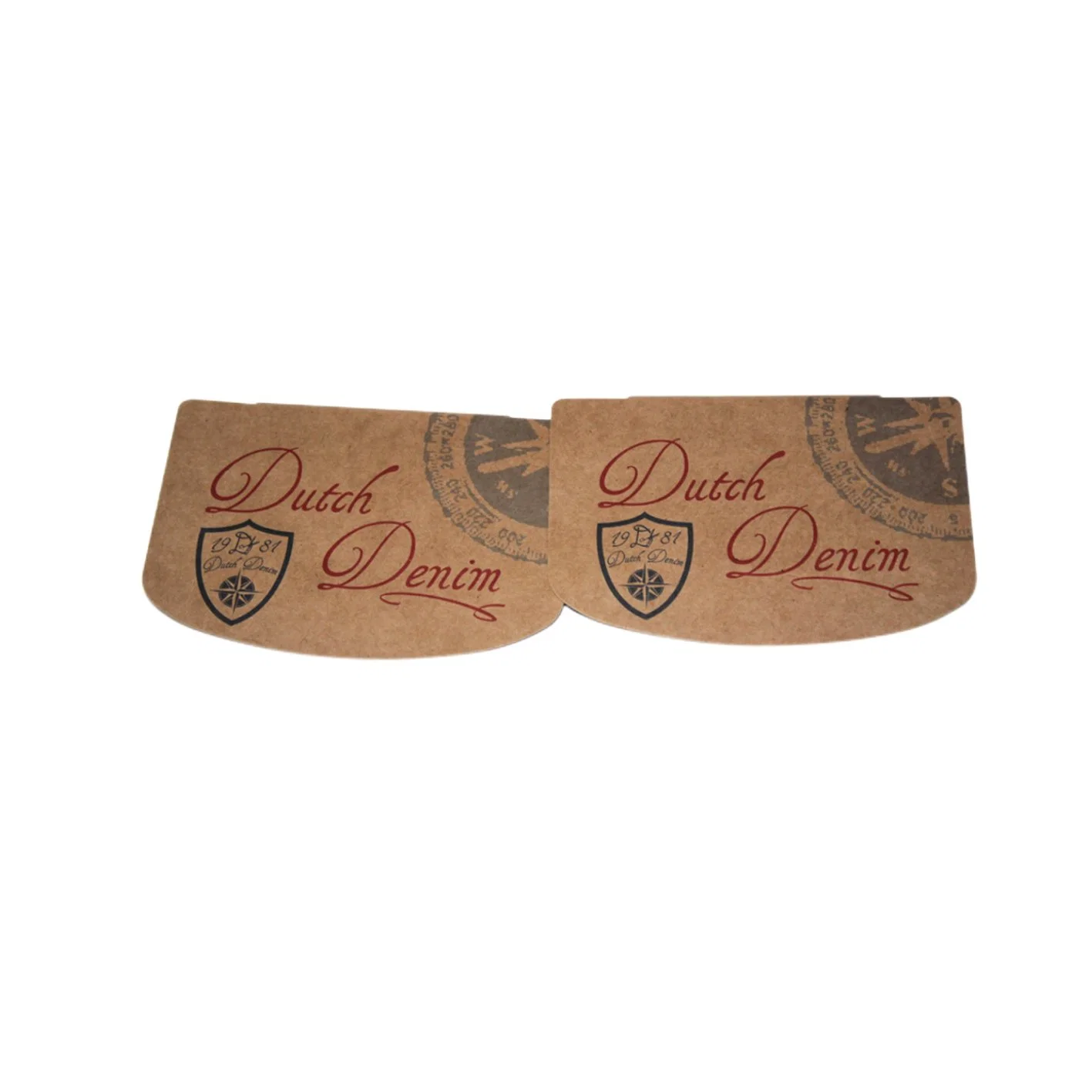 350g Brown Kraft Paper Card OEM Garment Accessories Cards with Custom Subassembly