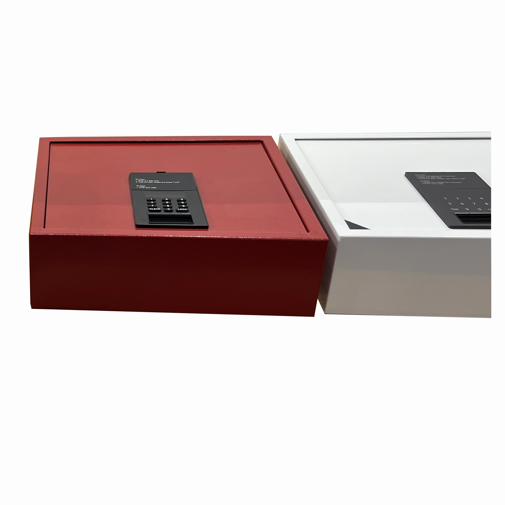 Colorful Document and Money Drawer Safety Deposit Box with Keypad Lock for Hotel Room