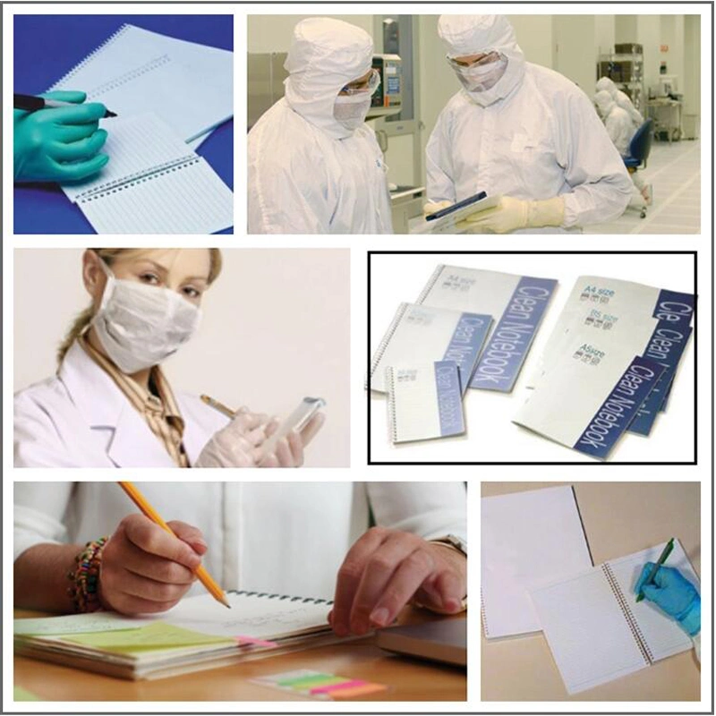 Dust Free Paper Antistatic A4 B5 Size ESD Cleanroom Notebook for Semiconductor
