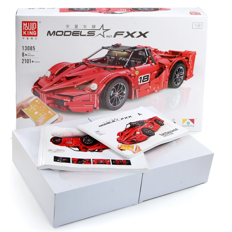 Juegos de bloques de construcción del modelo de coche deportivo rojo Super Racing Compatible High Tech de ladrillos bloques de juguete educativo 13085