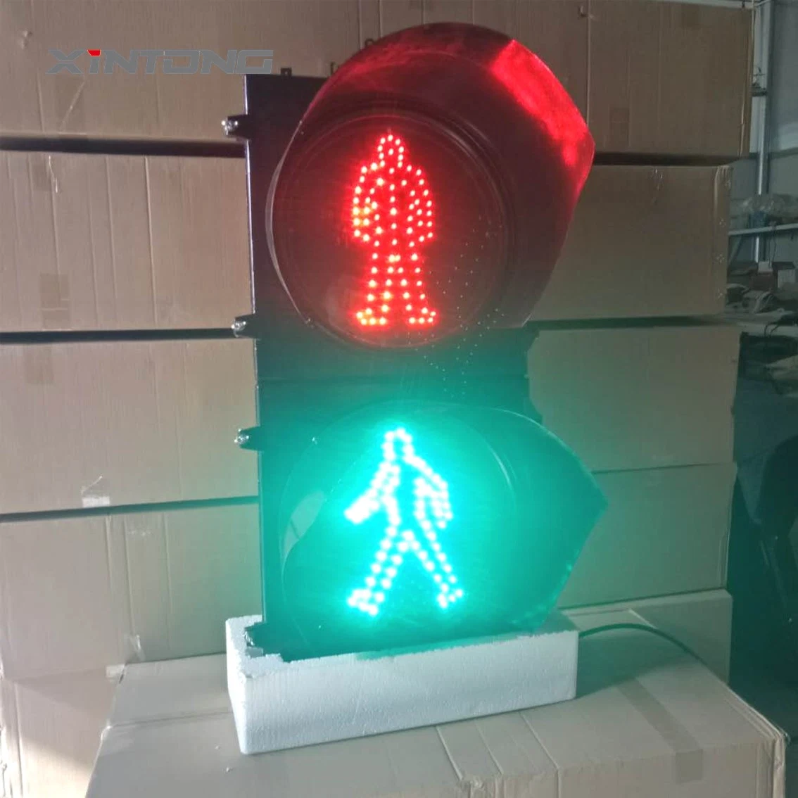 Yellow Green Xintong 200mm China LED-Verkehrsampel XT-TR-001