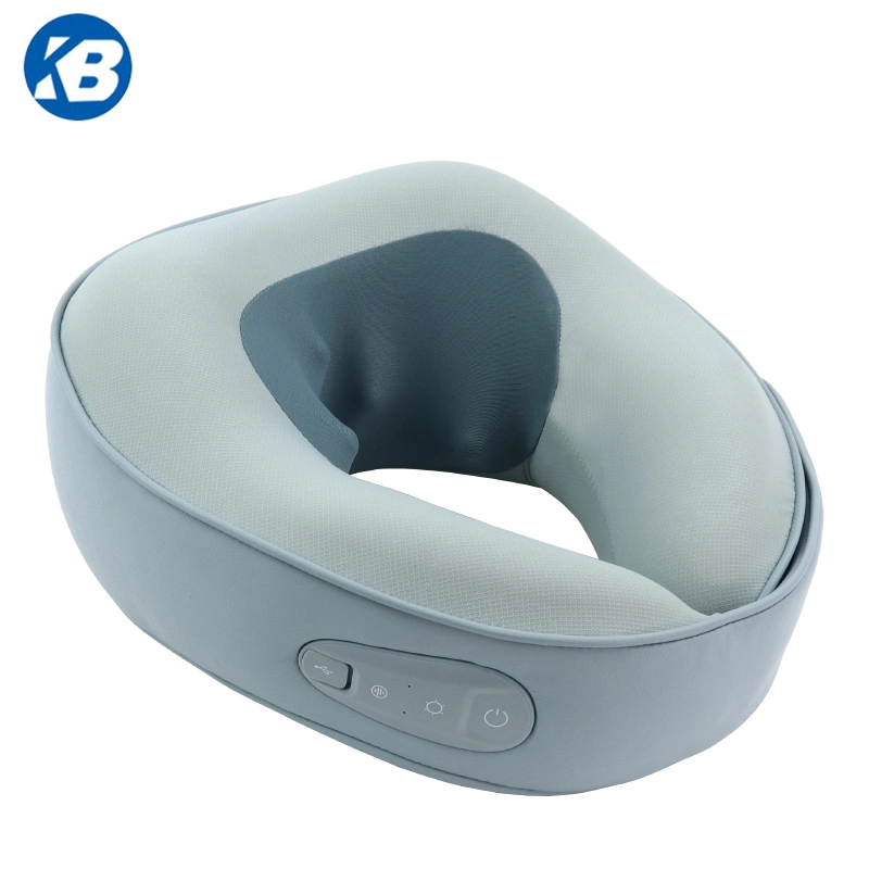 New Traveling Portable Electric Pulse Intelligent Kneading Mini Neck Massager Wireless Machine Device with Heating