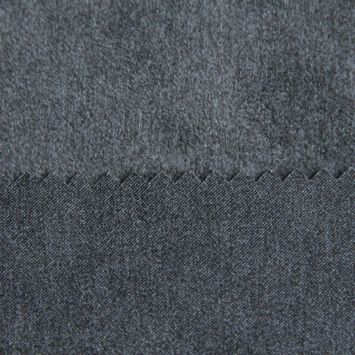 Dark Grey Fashion 100%Polyester Textiles Suede Fabric for Garment/Dress/Trench Coat