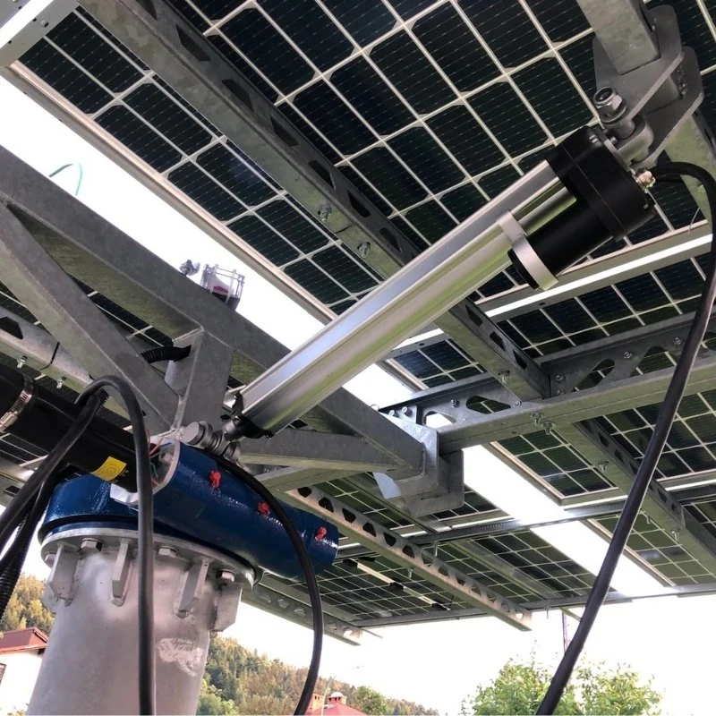 مجموعة DIY الخاصة بـ Single Axis Solar Tracker -12" ′ المشغل الخطي ووحدة التحكم في تتبع الشمس