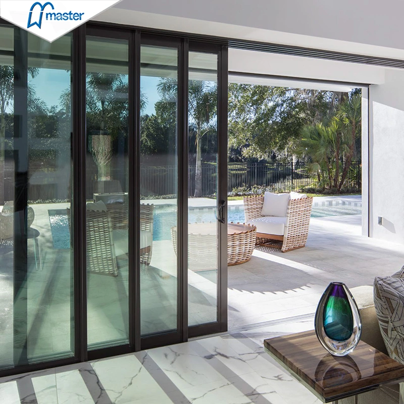 Custom Glass Pocket Doors Lowes Sliding Slide Door in The Wall Safety Fibre Sliding Door for Kitchen Entrance