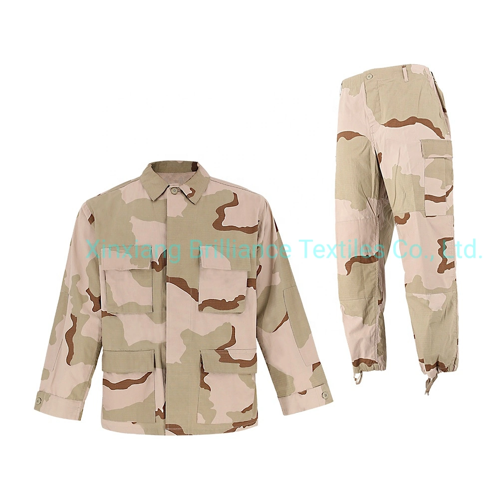 Army Military Style Camouflage Desert Combat Bdu Clothing Tactical Uniform