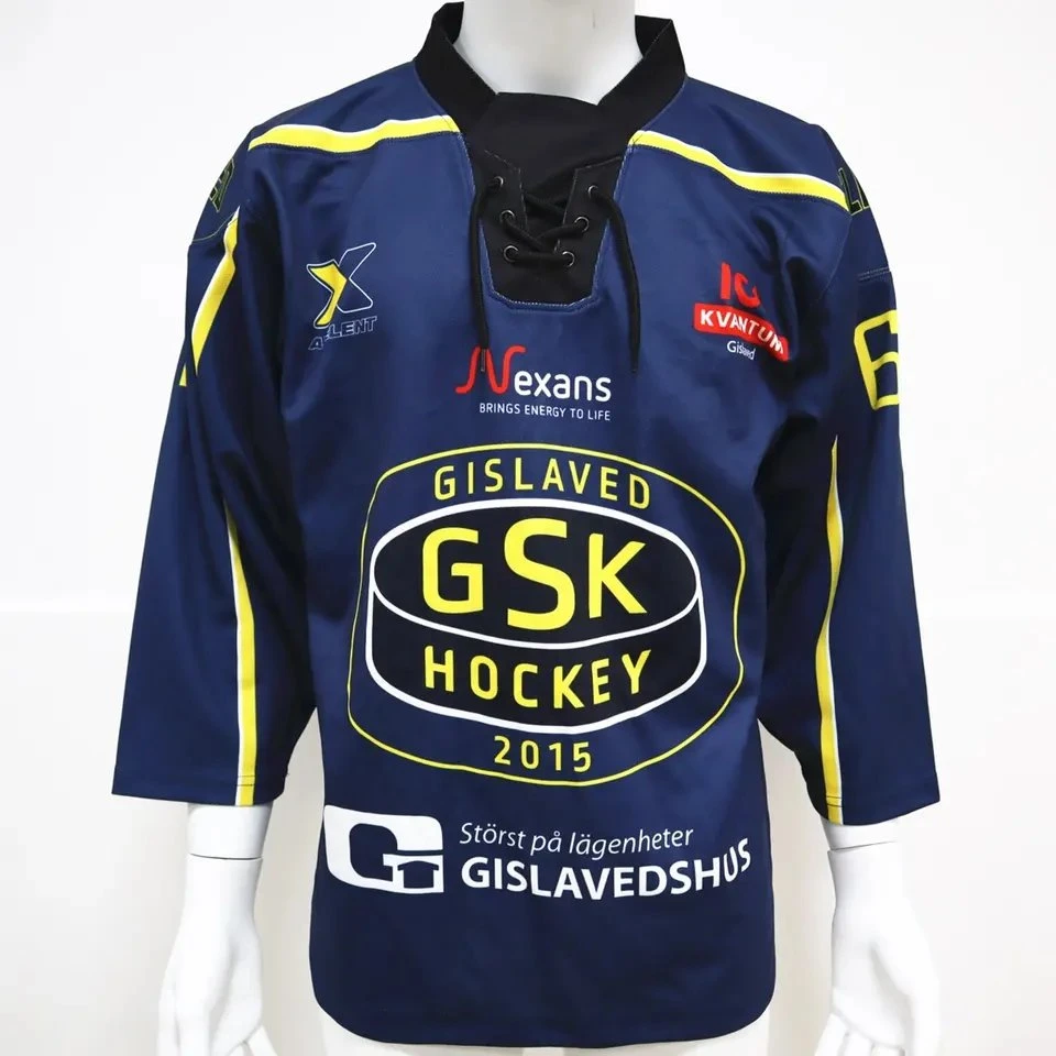 Custom Design Thick Polyester Sublimation European Club Team Youth Ice Hockey Jerseys