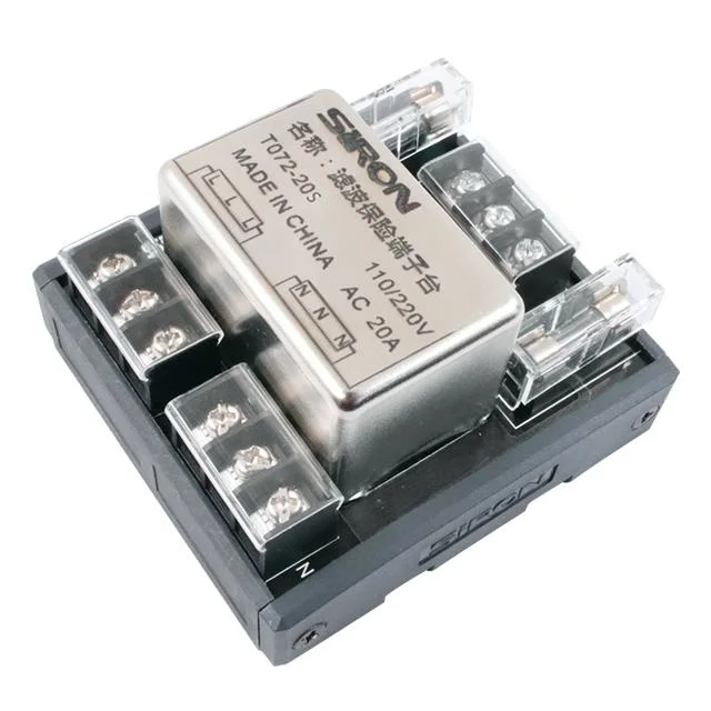 Siron T072-20s el terminal del cableado del módulo de alimentación AC Terminal de control de protección contra cortocircuitos terminal de cableado con LED