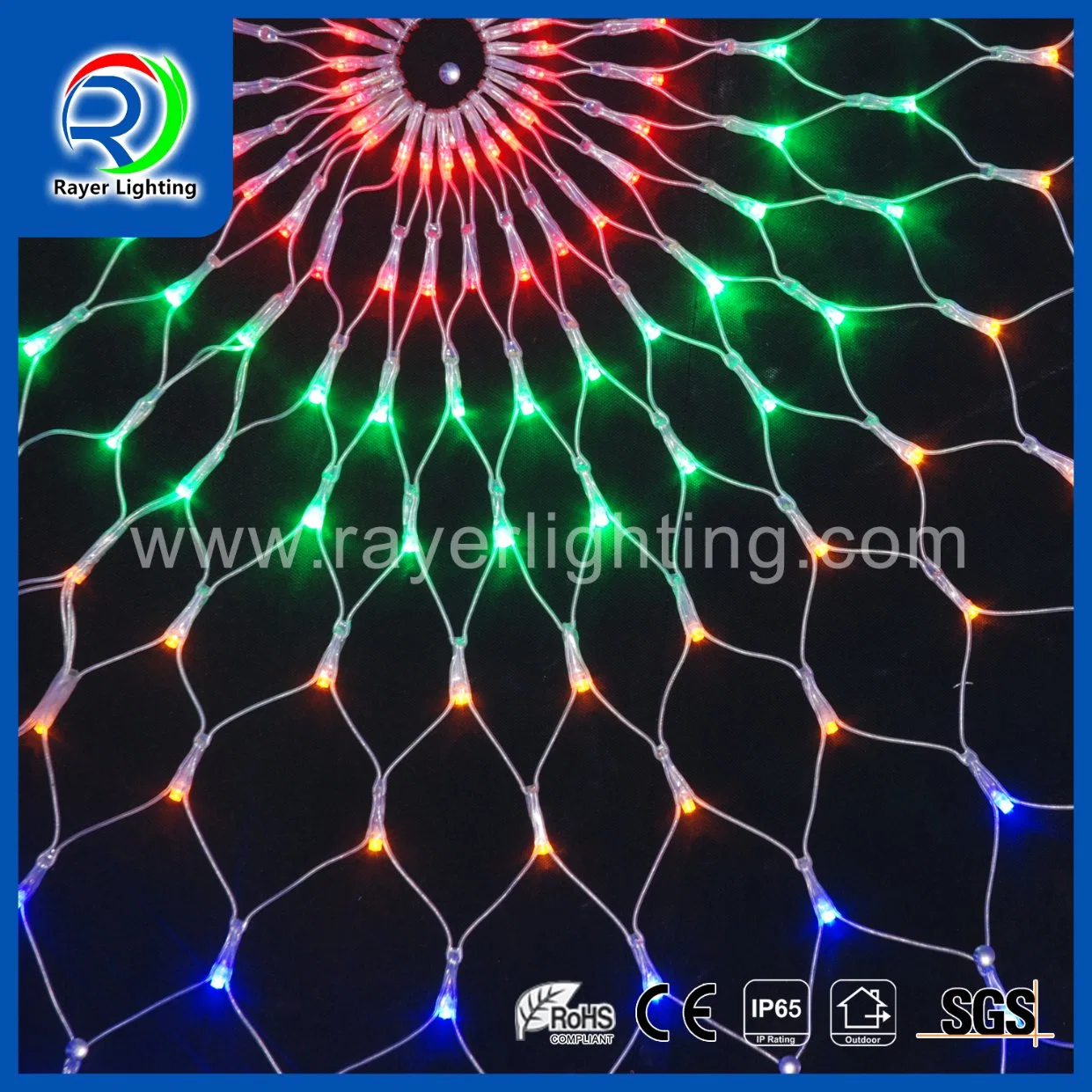 LED Outdoor /Indoor Round Ceiling Lights Street Park/Hall Decorationlighting Holiday LED Curtain Light