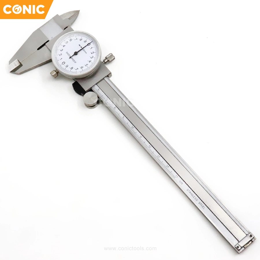 150mmx0.02mm Stainless Steel Dial Caliper with Metric Graduation