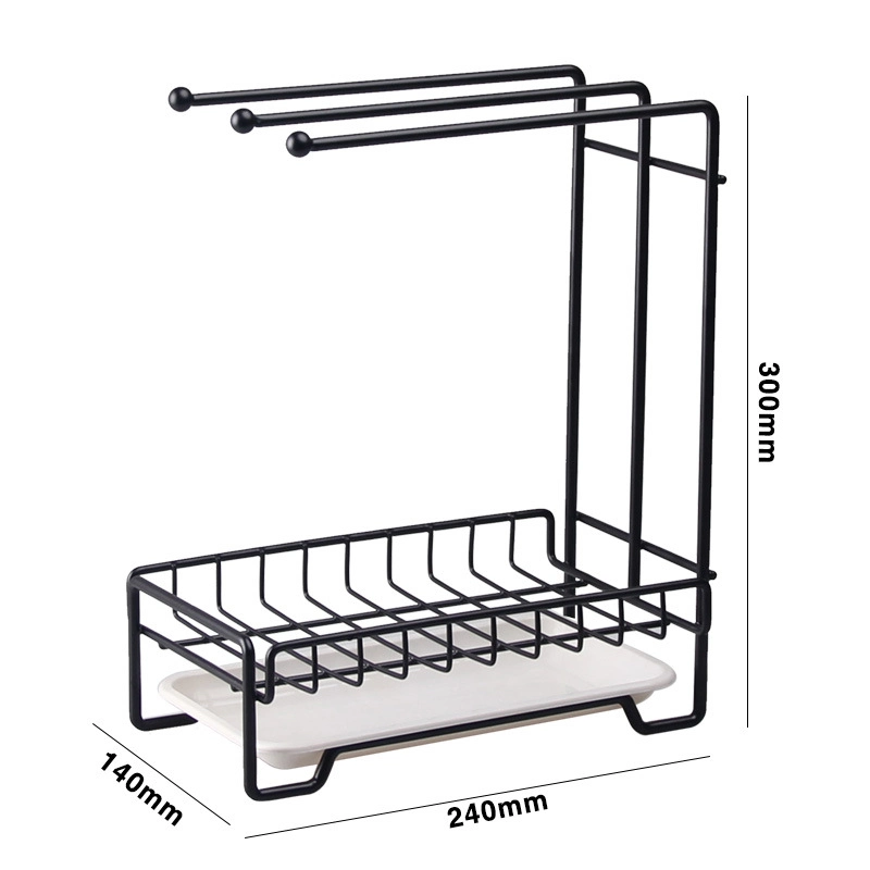 Factory Kitchen Sink Caddy Organizer Basket Rack with 3 Towel Holder for Kitchen Sink