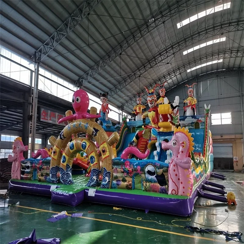 Hot Sale combinación de grandes deslizables de castillo inflables para niños y.. Adultos Gran Inflatable Zona de juegos Interior asequible Venta directa de los fabricantes