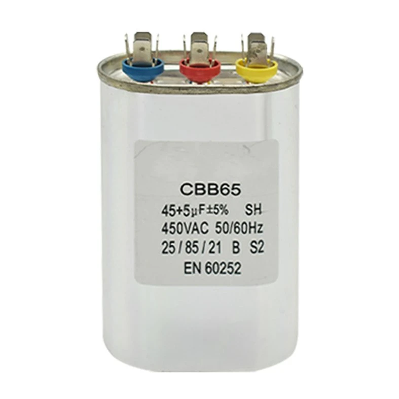 Condensador variable de funcionamiento del motor de CA del acondicionador de aire de Cbb65 3 pines