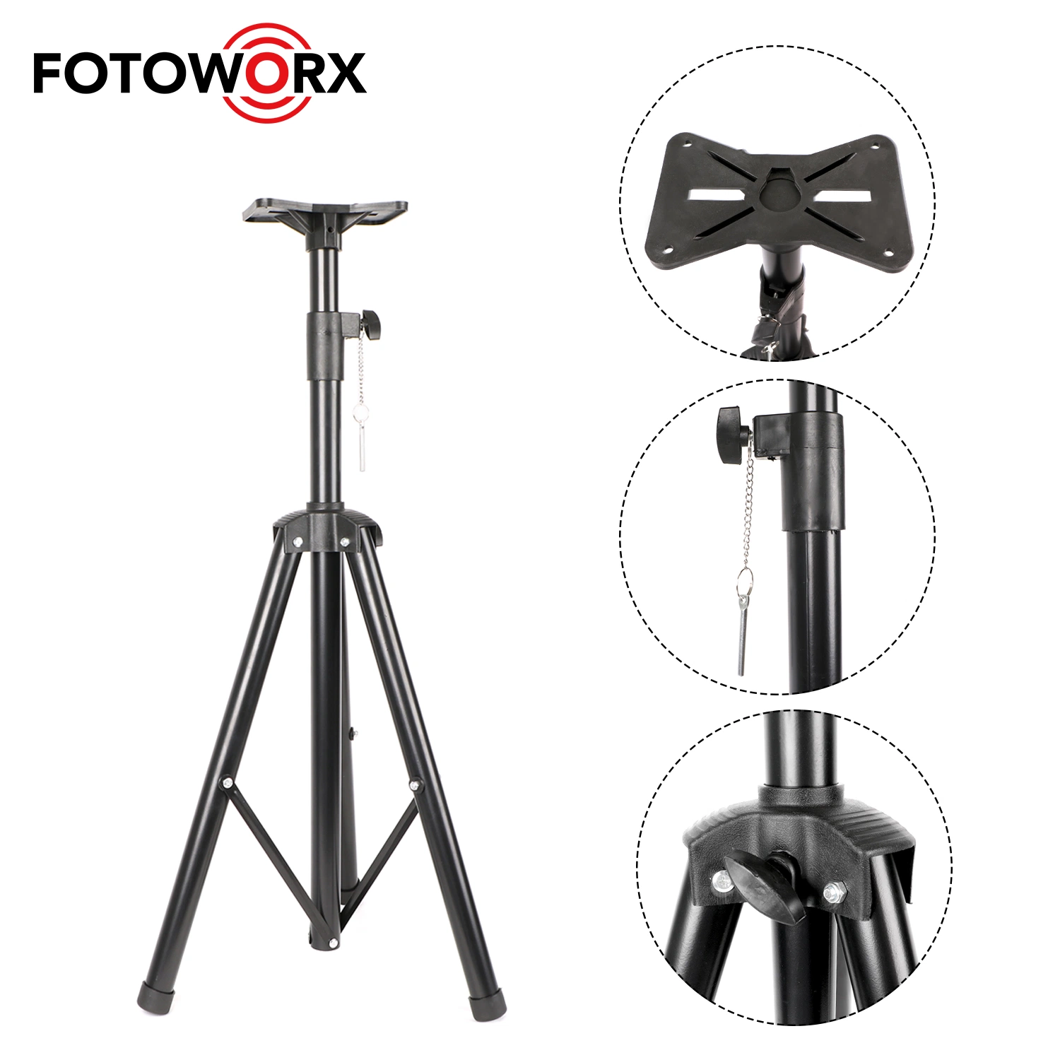 Fotoworx Tripod Stand for Speaker Audio Equipment