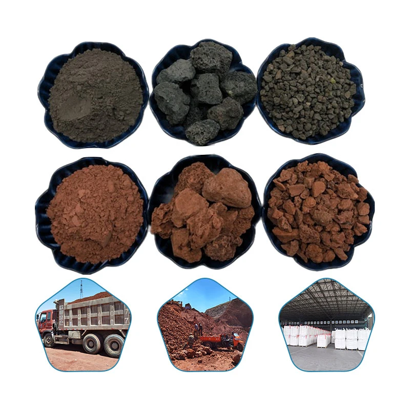 Vocanic Stone Powder, Red Lava Stone вулканическая скальная порошка для Барбеке