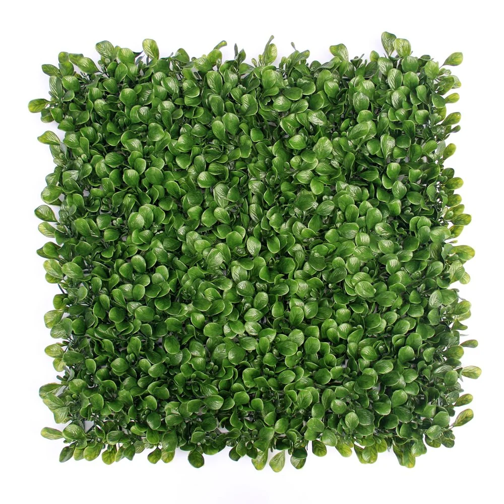 Barato de plástico de PVC empurrador foliar Hedge artificiais para decoração de jardim