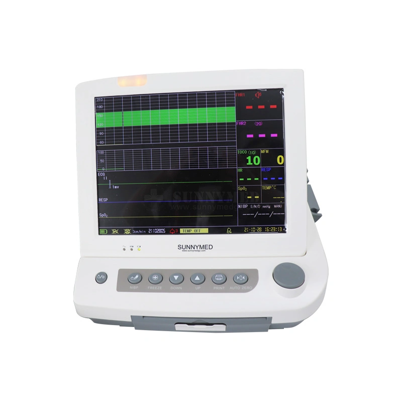 Ctg Machine Fetal Monitor Cardiotocography Diagnostic Equipment Single/ Twin