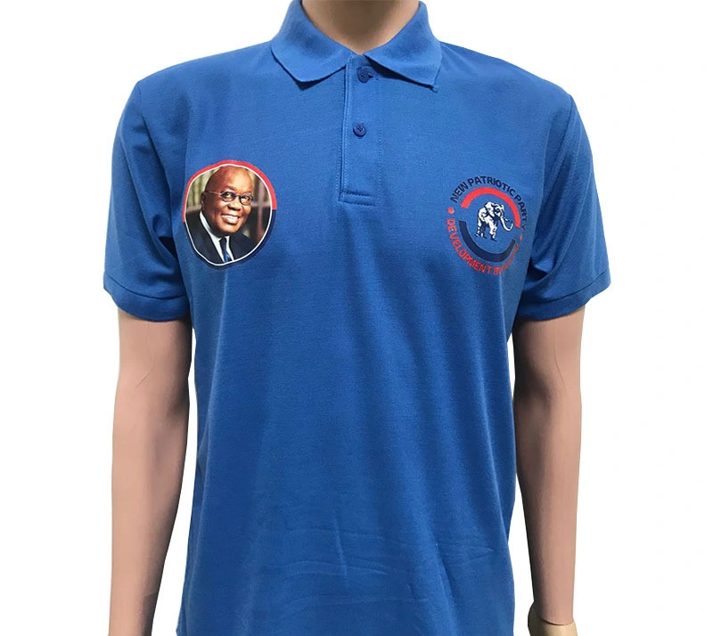 China Factory OEM Custom Print Günstige Polyester Blue Dry Fit Wahl Kampagne Poloshirt