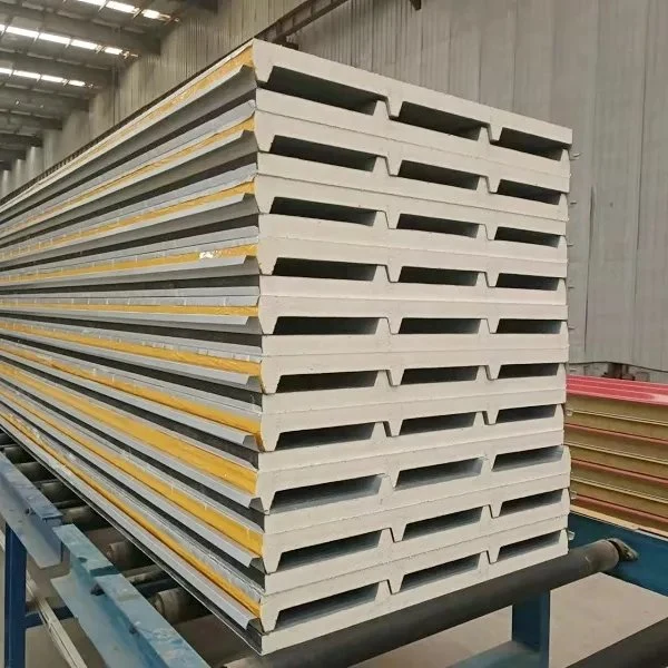 Eco-Friendly Factory Price EPS/PU/PIR/Rockwool/Polyurethane/Glasswool Color Steel Sandwich Panel for Warehouse/Workshop/Cold Store Room/Cleanroom/Laboratory