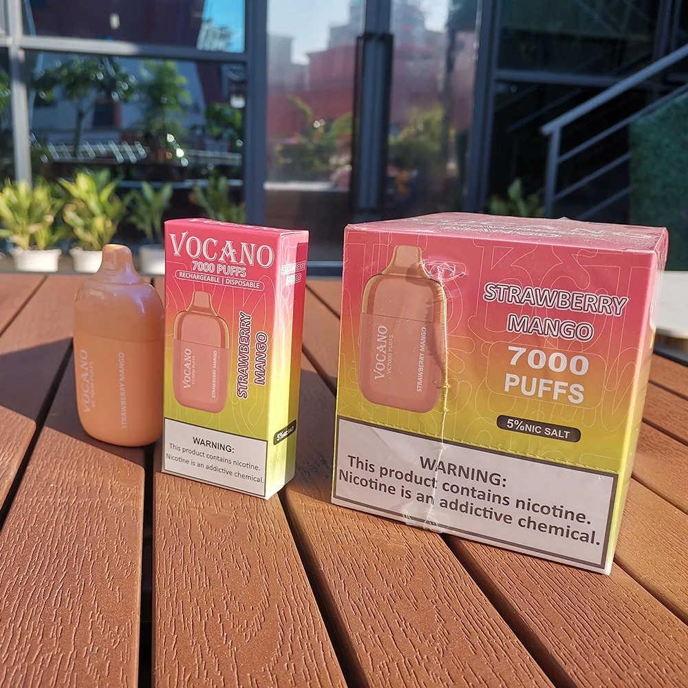 Vocano original VC7000 Los cigarrillos electrónicos desechables con batería recargable de tipo de carga C