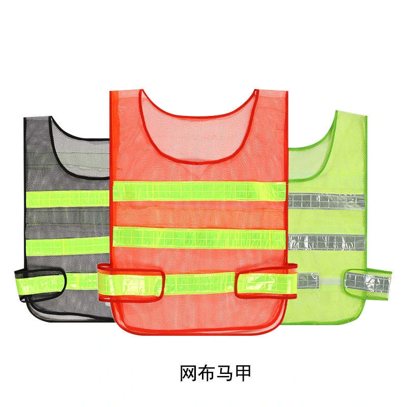 Customized 100% Polyester Road Construction Uniform Hi-Vis Reflective Safety Vest
