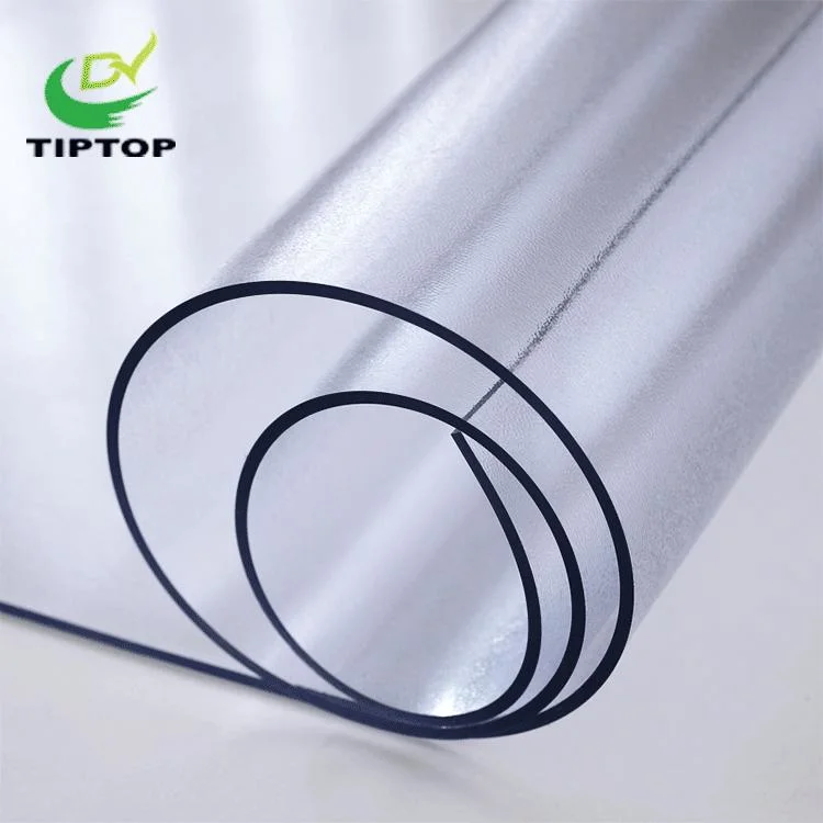 Tiptop-7 Plastic PVC Lamination Overlay Film Soft Super Clear Transparent Waterproof PVC Roll