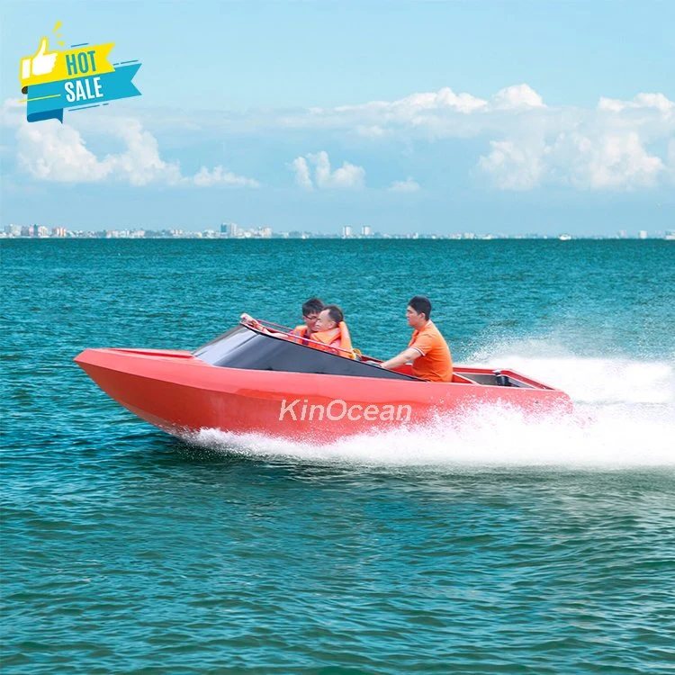 Kinocean New 15FT Aluminum Sled Flat Bottom Tunnel Jet Drive Jon Boat for Sale