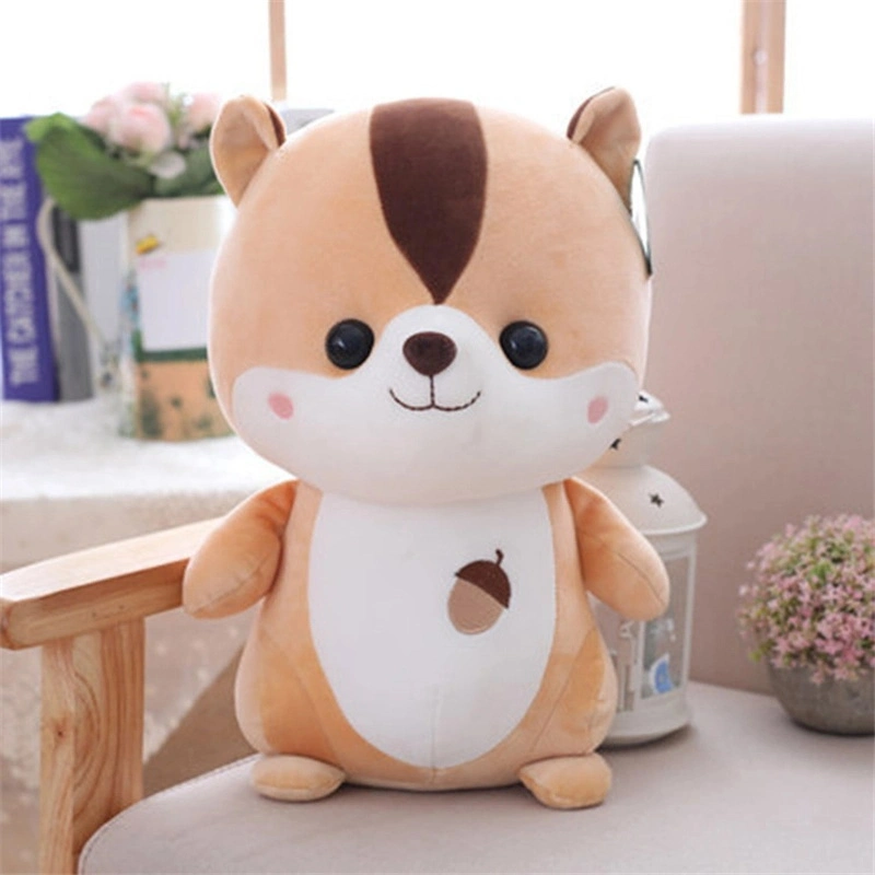 Custom Cross-Border Kawaii Squirrel Plush Juguete relleno para niños