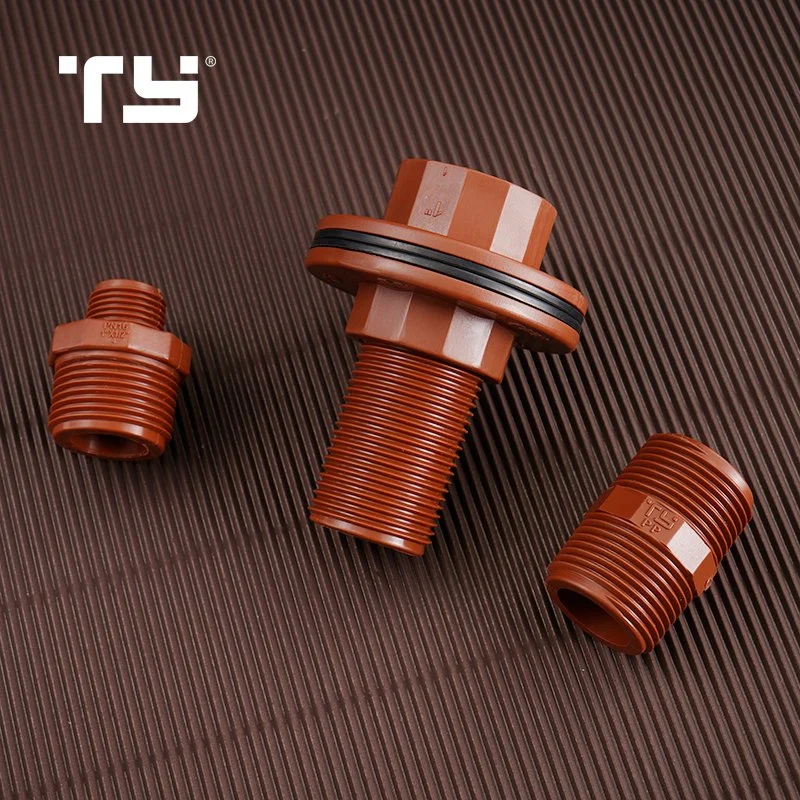 Pph BSPT Thread Water Supply Pipe /Tube Fittings F/M Nipple Tianyan Bathroom Accessories Iram 13478