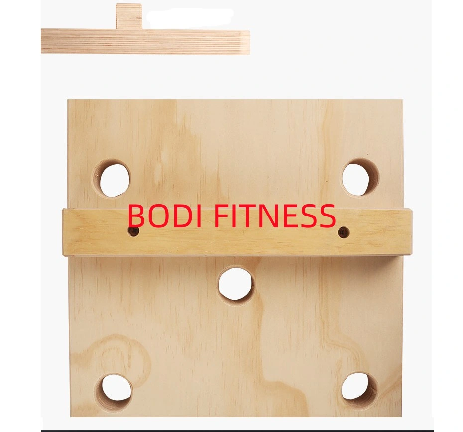 Wall Mounted Fitness Wooden Climbing Peg Board Workout Climber&prime; S Hold Training Fingerboard Plywood Wooden Climbing Pegboard