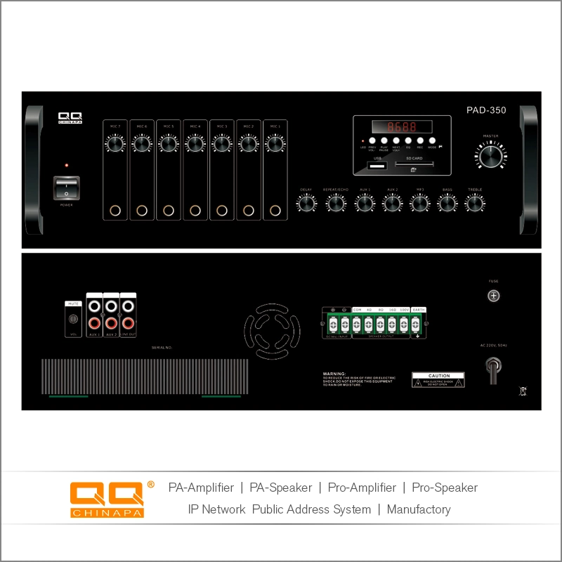 Dispositivo USB Rádio FM e PRO Bluetooth estéreo de áudio 12V batedeira amplificador PA