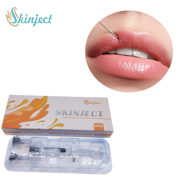 Skinject 2ml Cross Linked Hyaluronic Acid Dermal Filler Lip Plumper Injection Solution