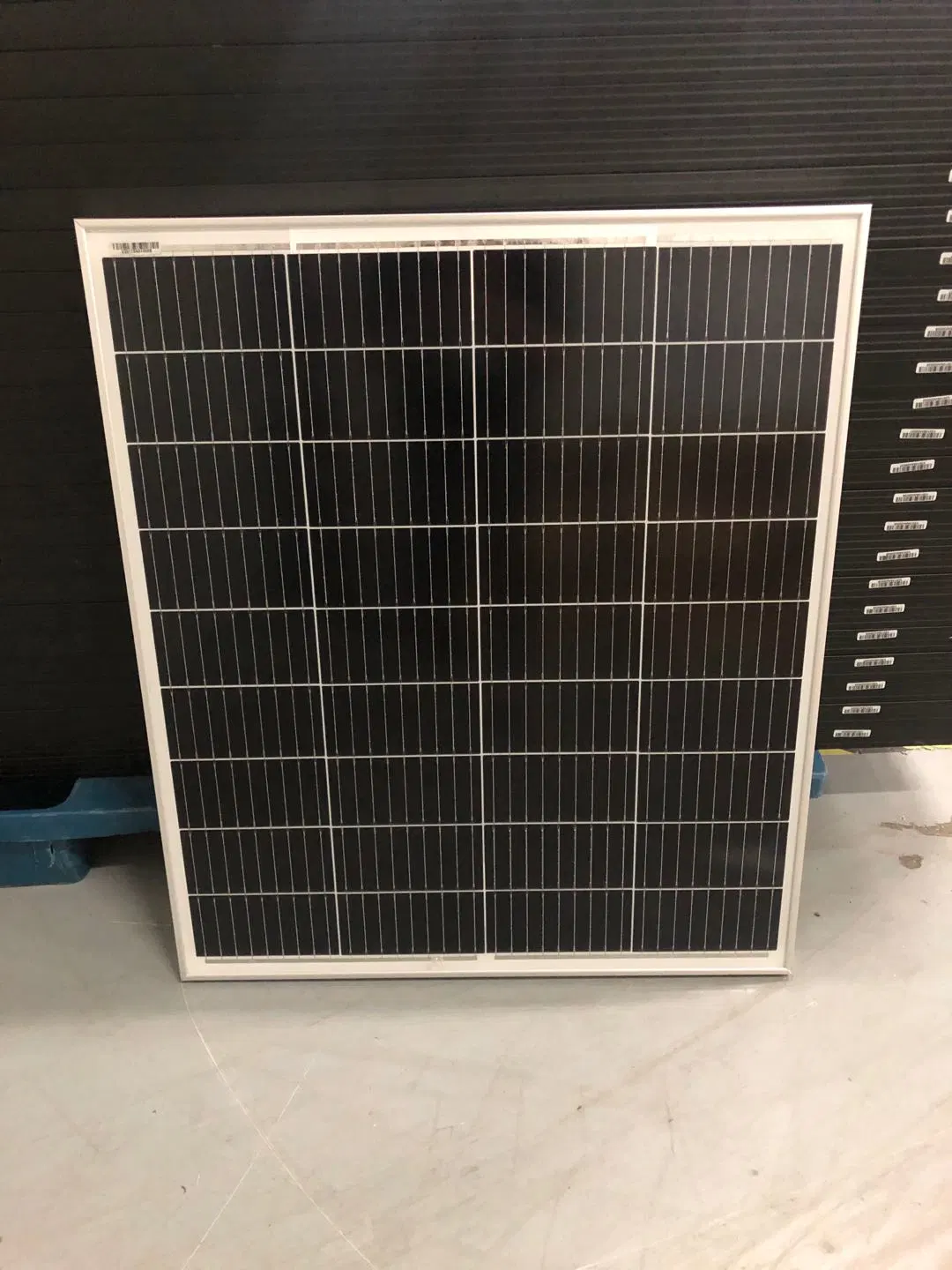 Panel Solar de 100W Marco negro para el hogar sistema de luz solar