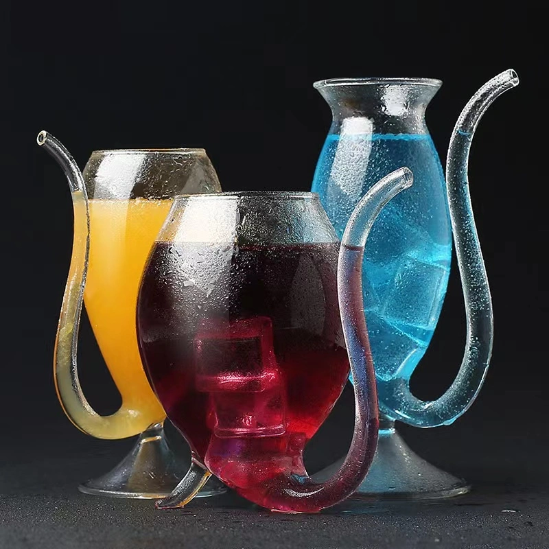 Стеклянная посуда из шампанского Goblet Glass Cup цвета Amber