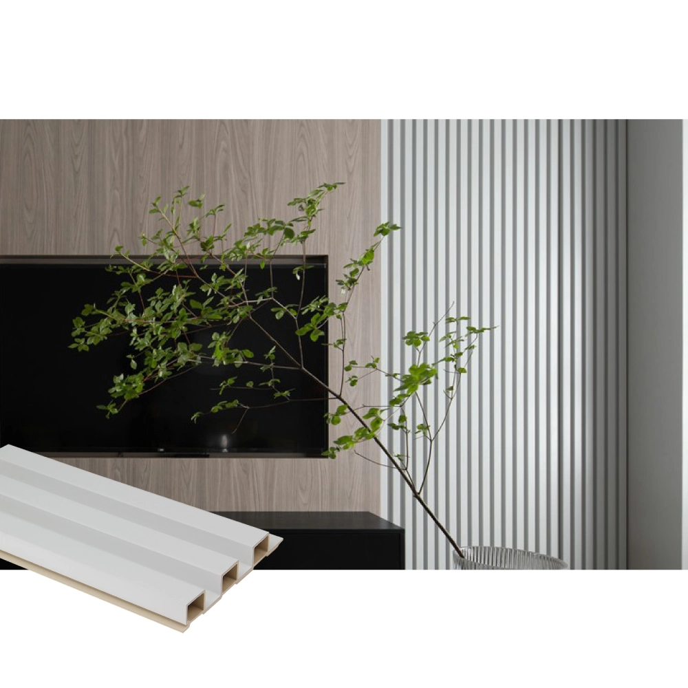 Usine chinoise de panneaux muraux décoratifs modernes en composite bois-plastique PVC