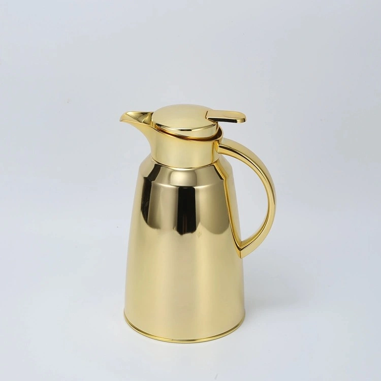 Europäische Golden Hot Water Tee Saudi-Thermische Kaffeekanne