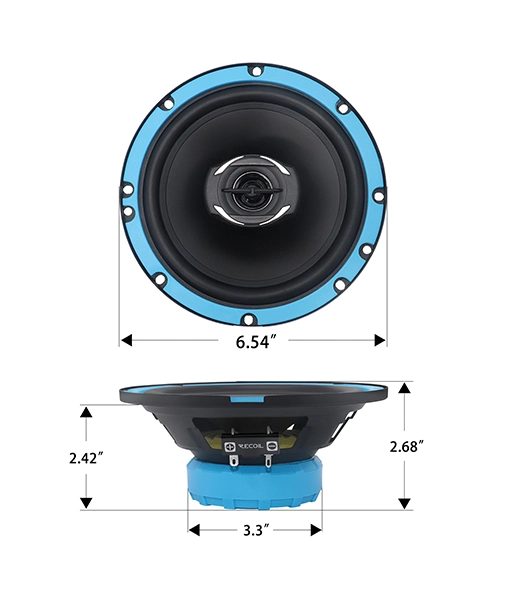 Rcx65 Echo Series 6.5-Inch Car Audio Coaxial Speaker System