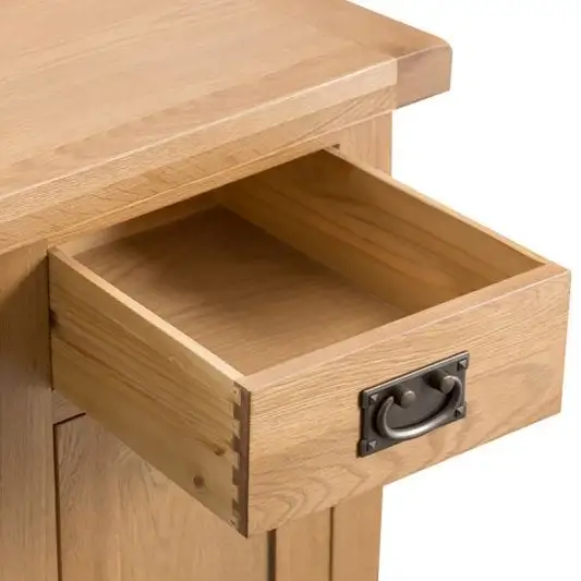 Bureau d'ordinateur simple en chêne en bois pour la maison et le bureau Mobilier