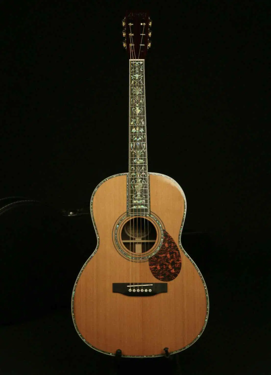 Custom Grand Aaaa Ooo45s Acoustic Guitar All Solid Cedar Wood Abalone Binding