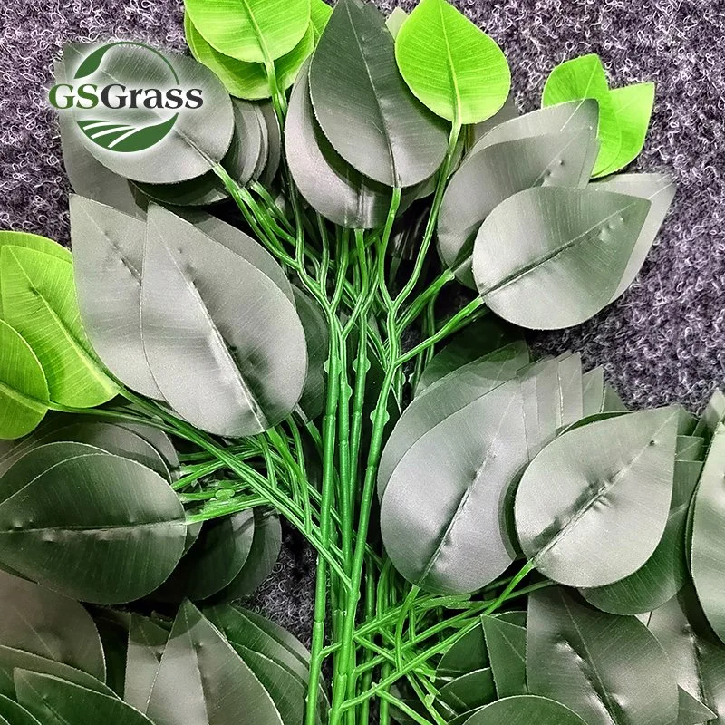 Clôture de jardin en plastique en gros, haie artificielle avec feuilles de lierre pour la décoration murale.