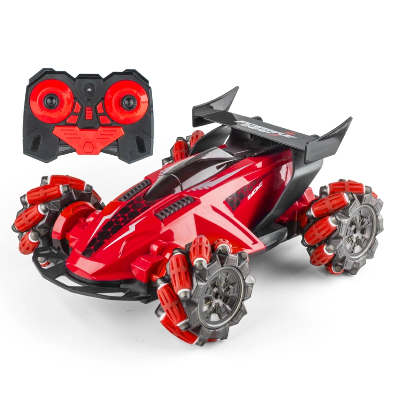 6CH 2.4G Remote Control Spray Car 360 Rotatable Drift Cross-Country Climbing Vehicle Toys Music Light Side Running RC Stunt Car