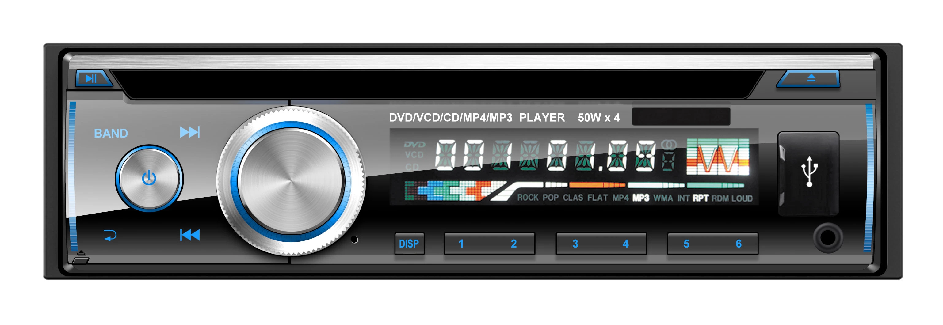 1 DIN мультимедийные автомобильный радиоприемник проигрыватель DVD