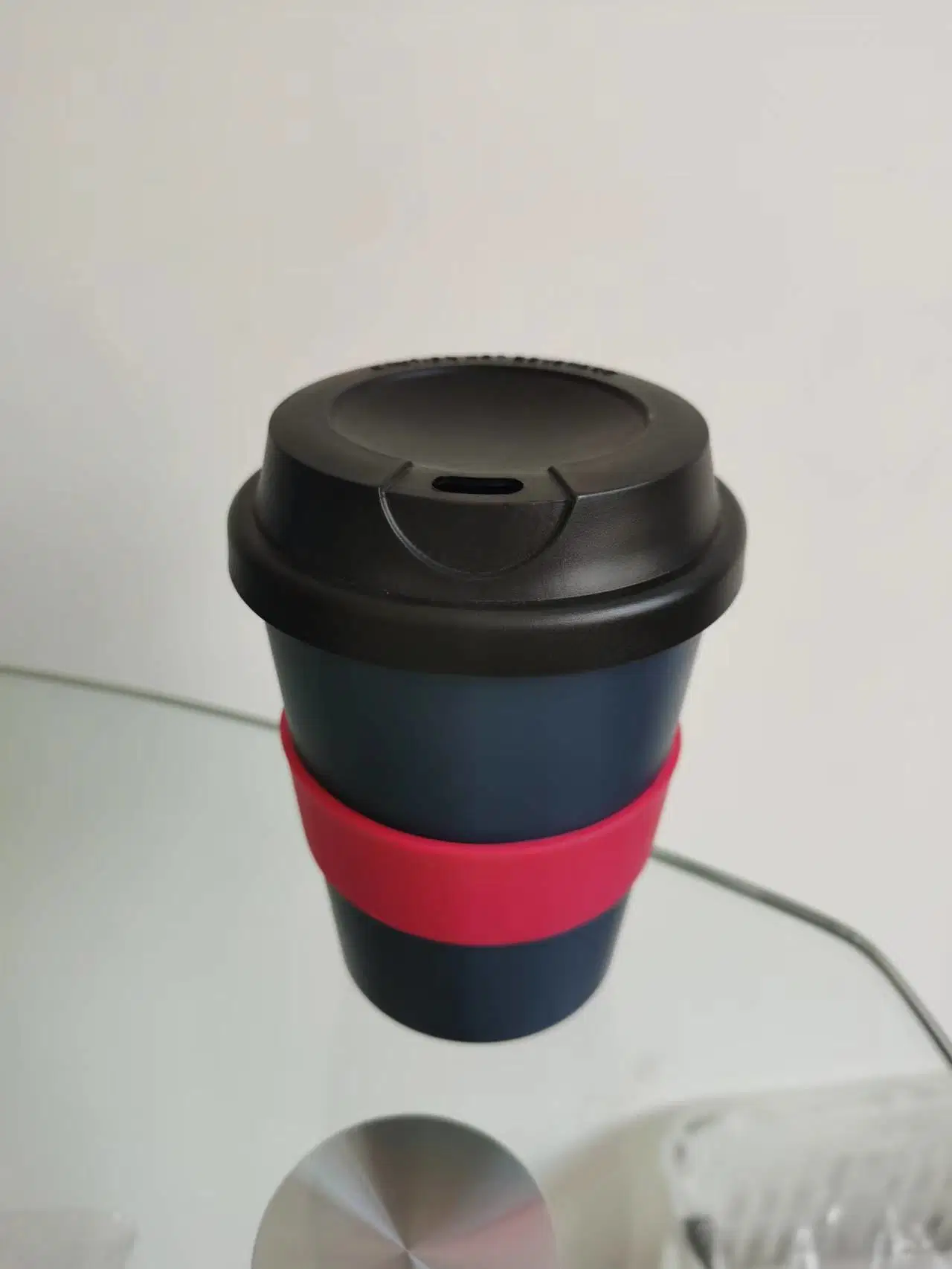 16oz Coffee Mug with Rubber Plastic Cup