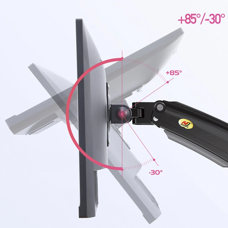 В Колумбии Nb F195A алюминия 22-32" двойного экрана компьютера подставку пневматическая пружина рычага движения в полном объеме двойного монитора держателя с USB