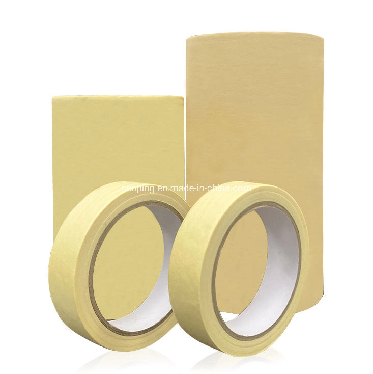 High Temperature Masking Tape Best Selling Items Crepe Paper Masking Tape Best Rubber Adhesive Solvent Autobody Automotive Paper Masking Tape