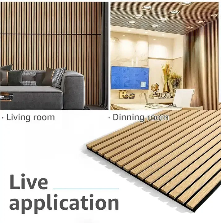 Best Quality Interior Wall Paneling Slat Wooden Acoustic Panel Building Materials