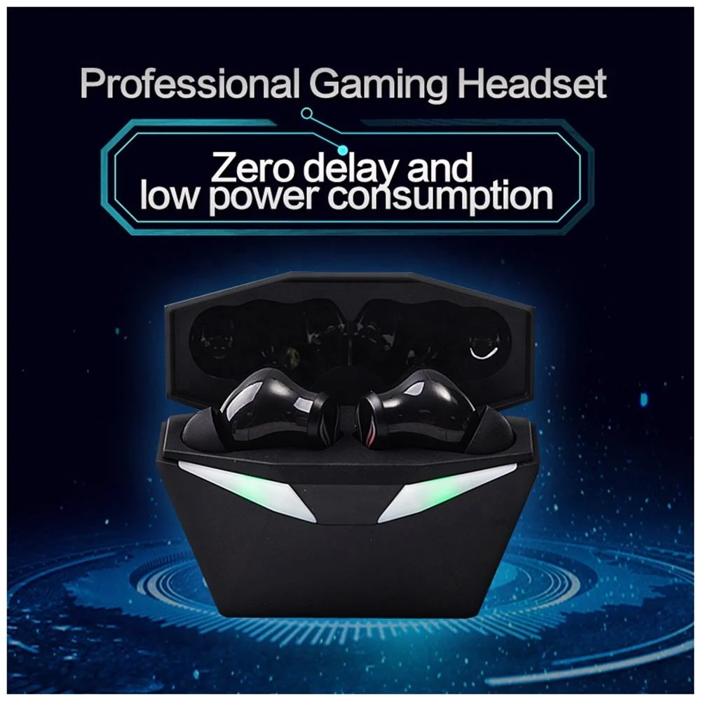Gaming Wireless Earbuds Headphone with Power Display Gaming Earbuds Bluetooth Earphone