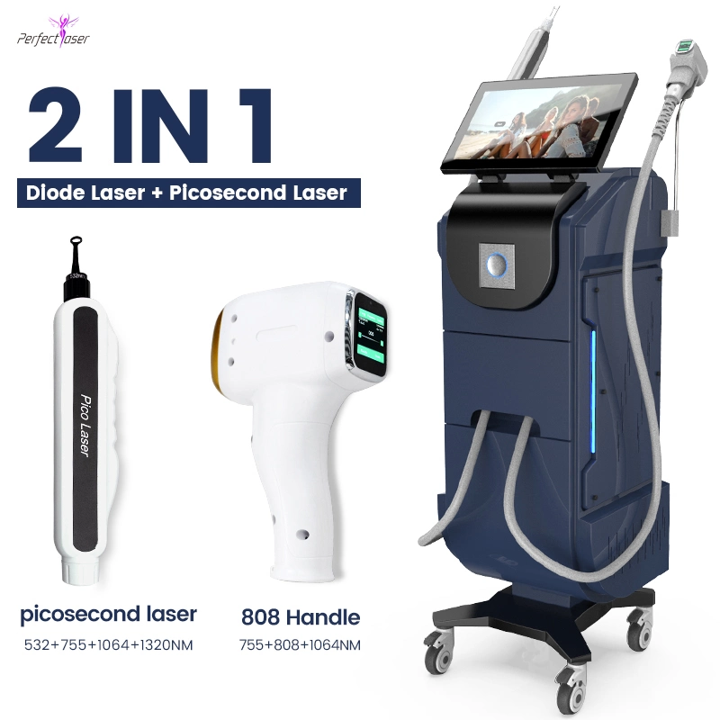 2in1 Ice Diode Laser Pico Acne Removal Equipment