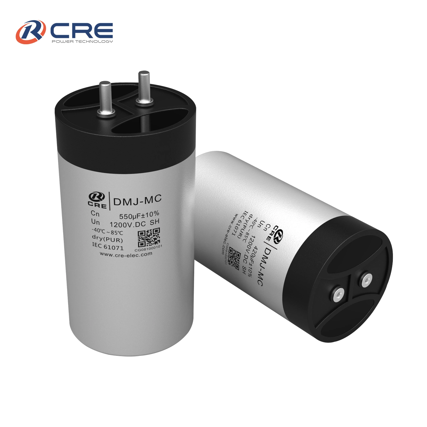 Metallized Polypropylene Film Capacitor with Cylindrical Aluminum Shell